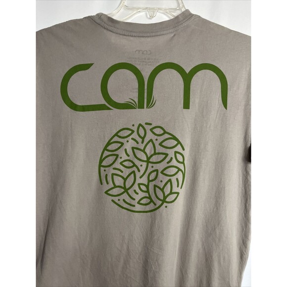 M Cam gray graphic t-shirt 100%cotton crew neck short sleeve made in Mexico - Picture 5 of 5